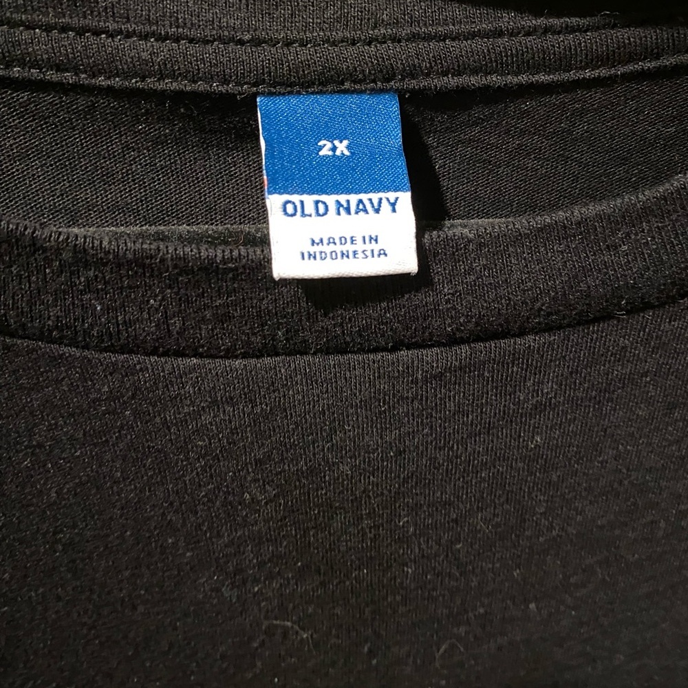 Old Navy Black Flowy Eyelet Sleeve Top Size 2X - Picture 5 of 6